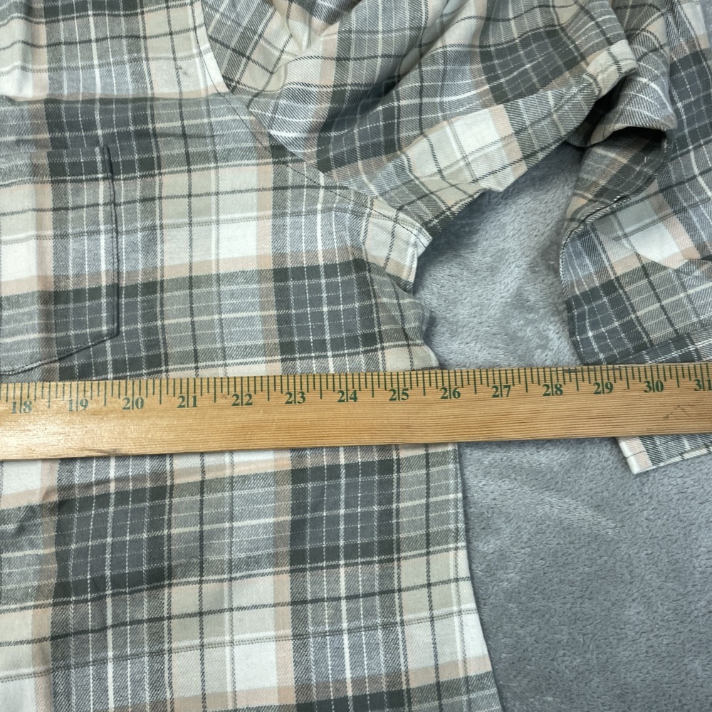 Weatherproof Women's XXL Plaid Blouse Green Cotton Blend H0625 - Picture 4 of 8